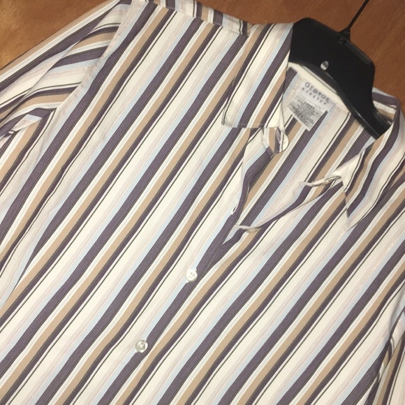 XL Multicolor Striped George Women’s Shirt - Picture 2 of 6